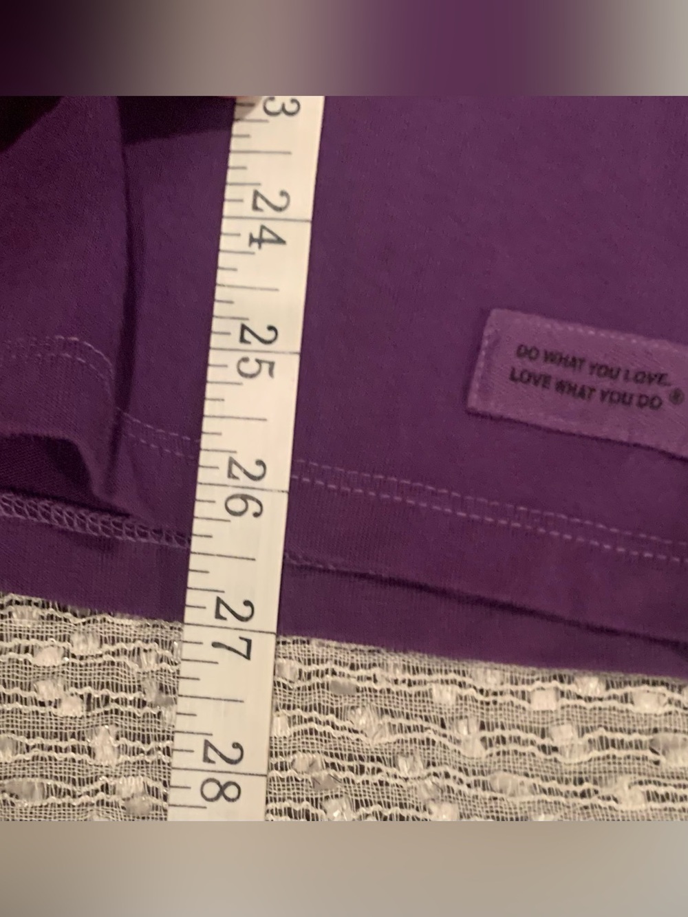 Life Is Good Purple V-Neck Tee with Horse & Girl Graphic - M - Picture 7 of 7
